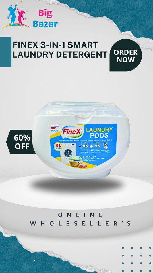 FineX 3-in-1 Smart Laundry Detergent Pods for Top & Front Load
